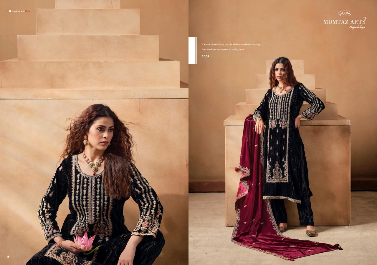 Mumtaz Arts Saanjh catalog wholesale dress materials in surat