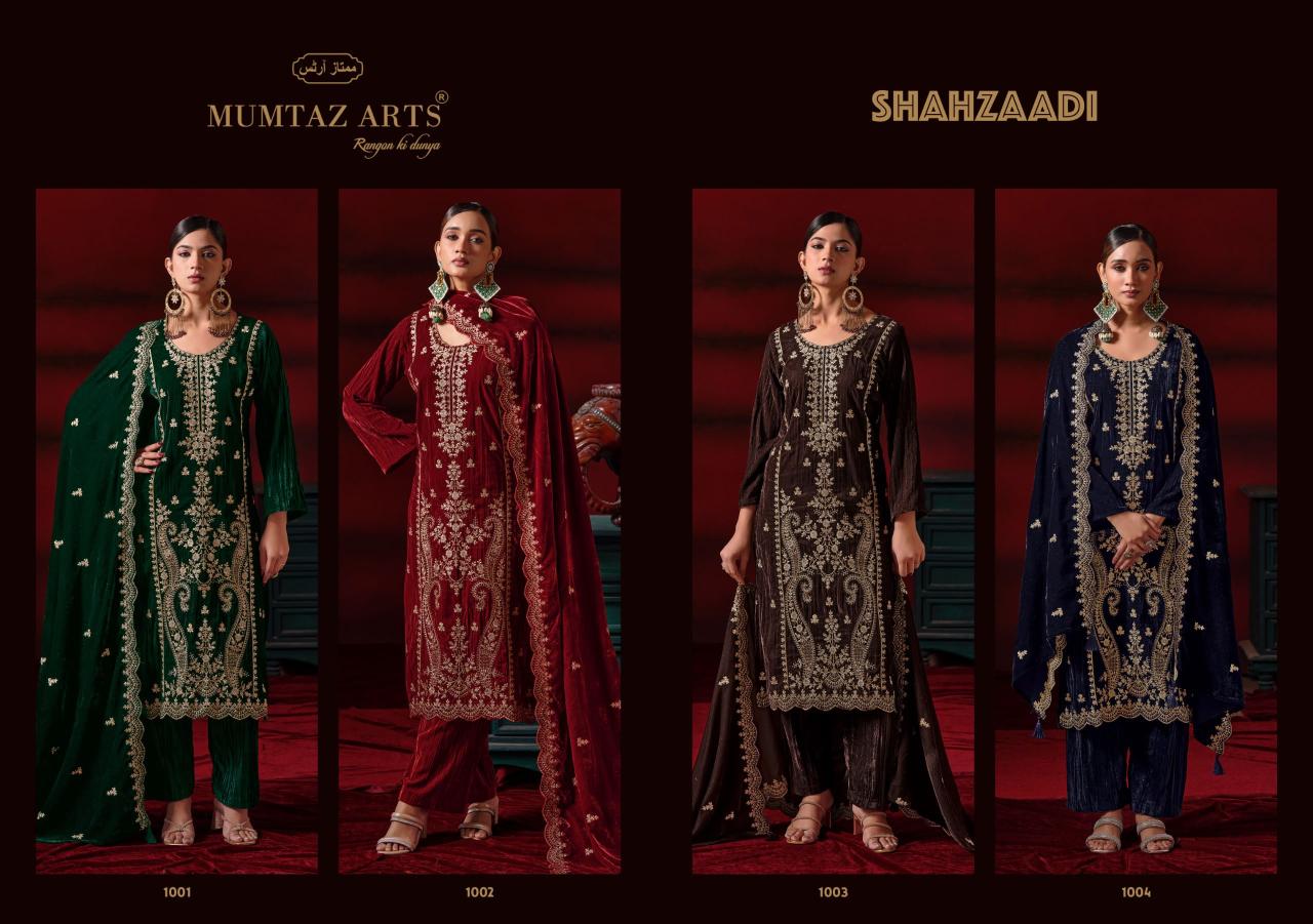 Mumtaz Arts Shehzaadi NX catalog wholesale market in ramanathapuram dress material