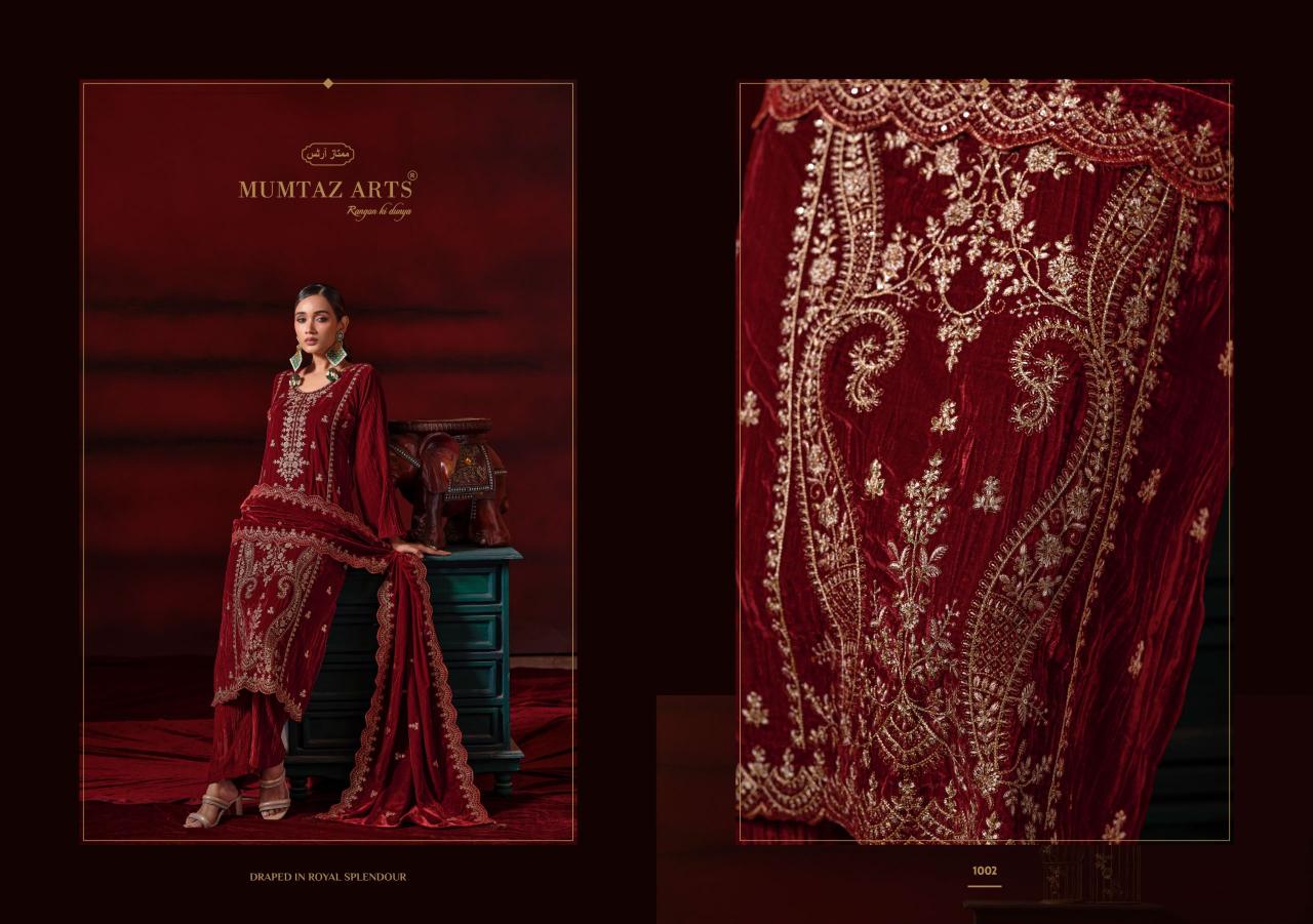 Mumtaz Arts Shehzaadi NX catalog wholesale market in ramanathapuram dress material