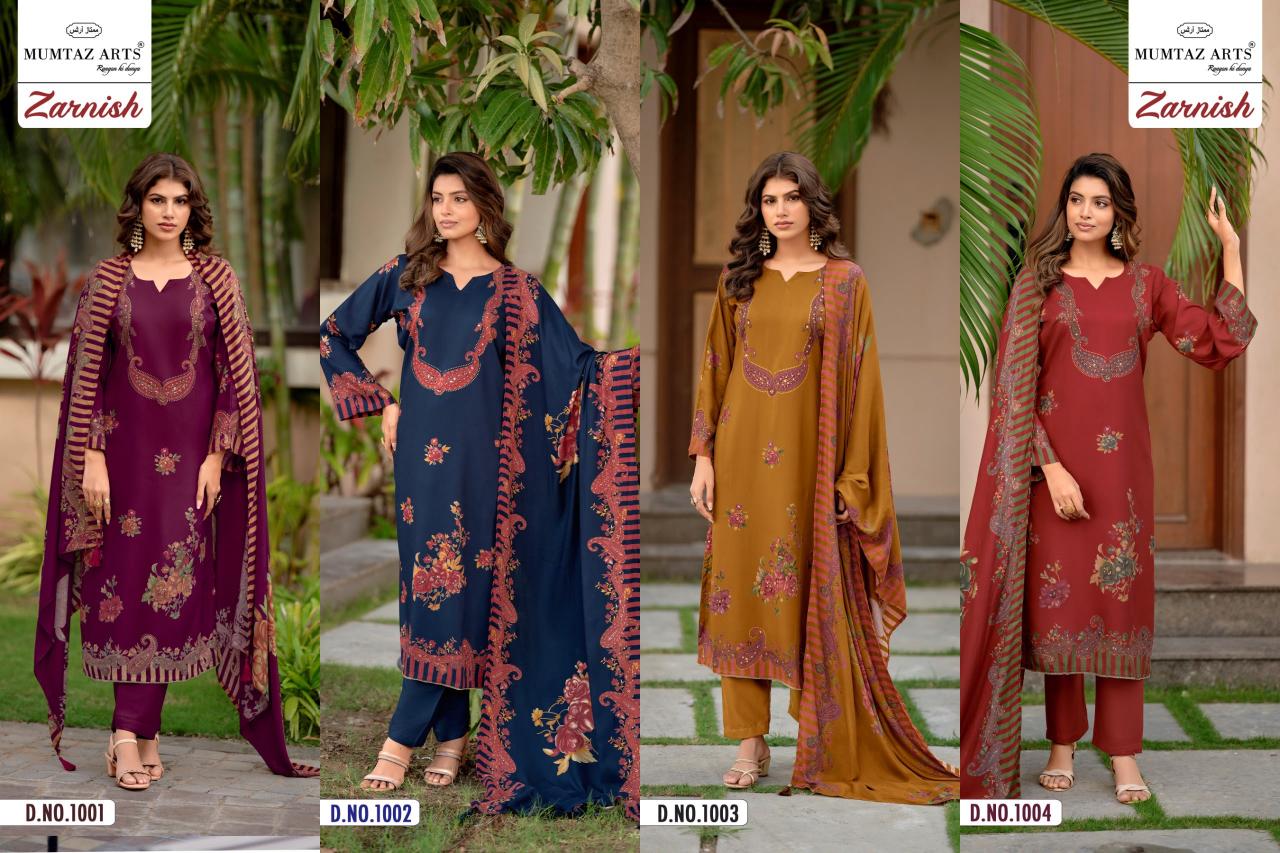 Mumtaz Arts Zarnish catalog wholesale dress material from surat mills