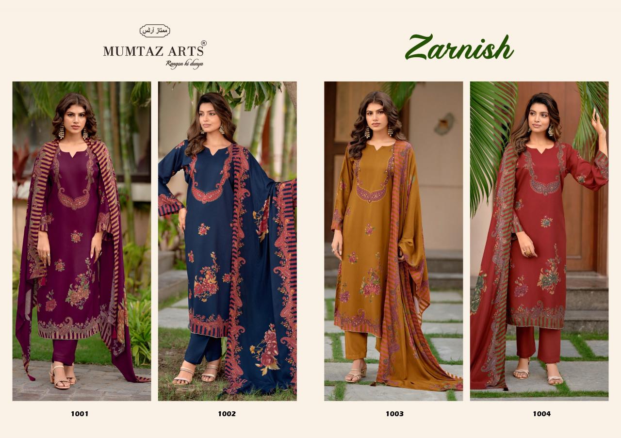 Mumtaz Arts Zarnish catalog wholesale dress material from surat mills