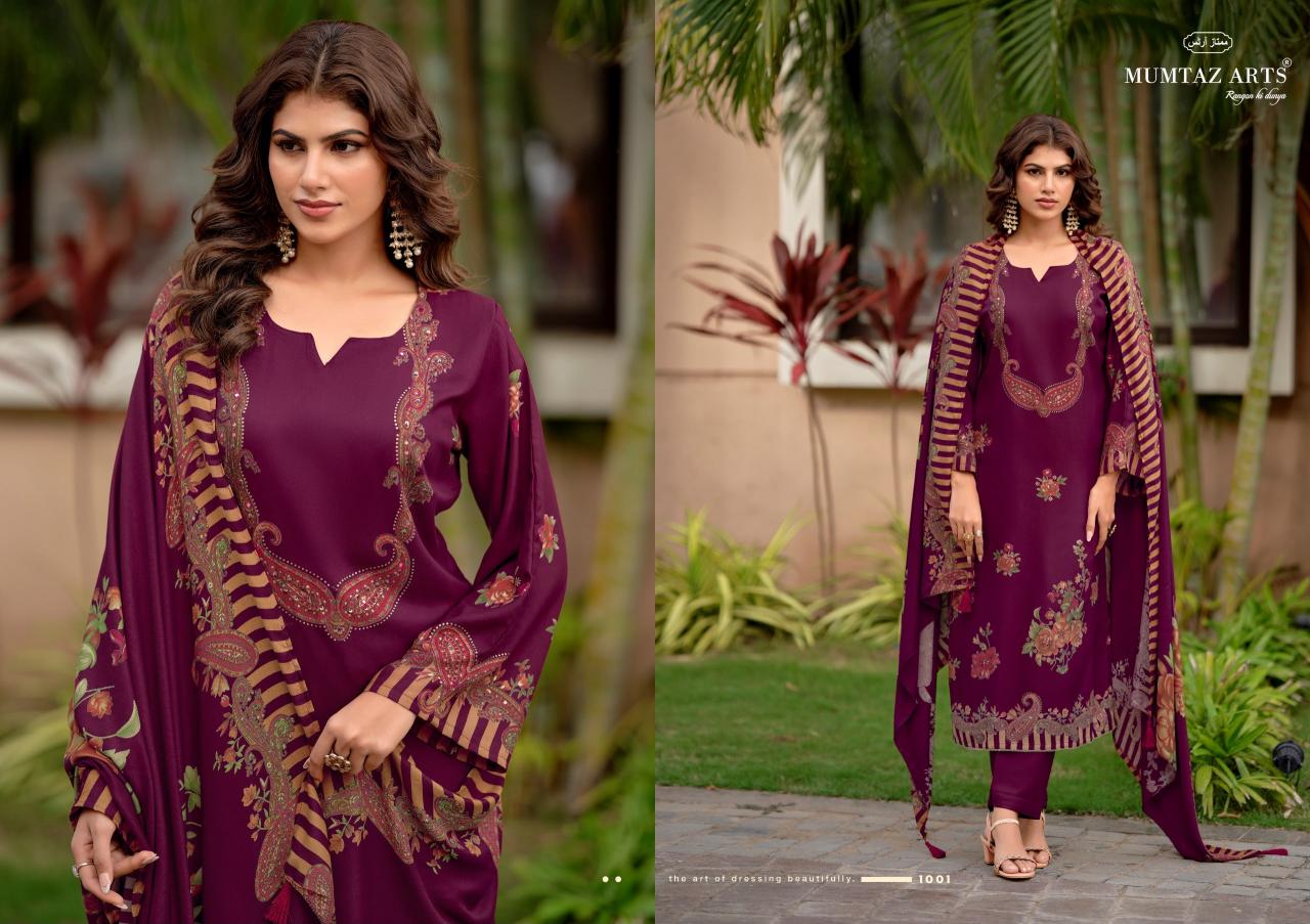 Mumtaz Arts Zarnish catalog wholesale dress material from surat mills