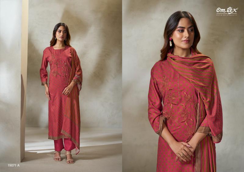 Omtex Jasrah catalog unstitched salwar kameez wholesalers in delhi