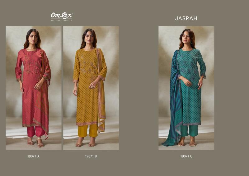 Omtex Jasrah catalog unstitched salwar kameez wholesalers in delhi