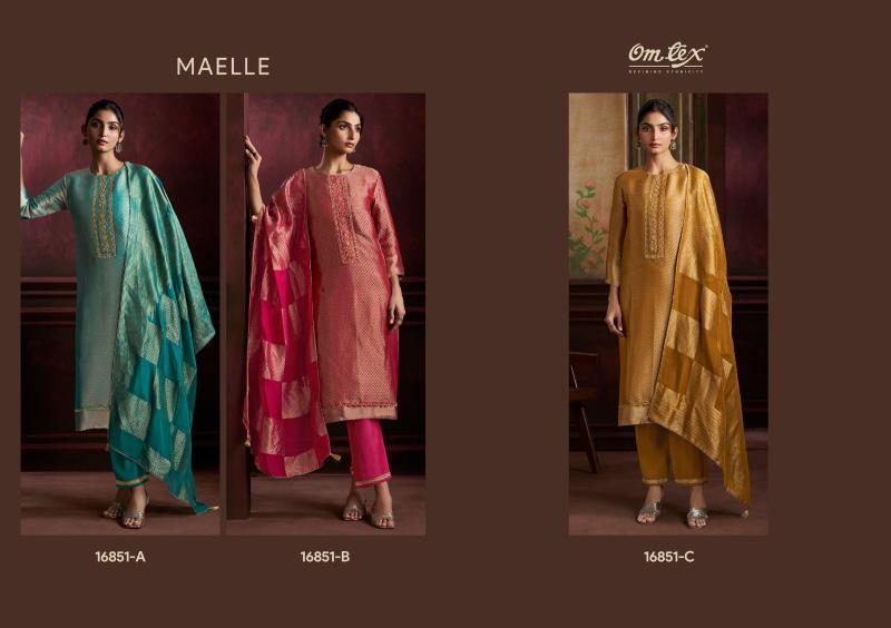 Omtex Maelle catalog unstitched salwar kameez wholesalers in india
