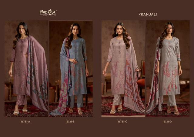 Omtex Pranjali catalog bandhej salwar kameez wholesale