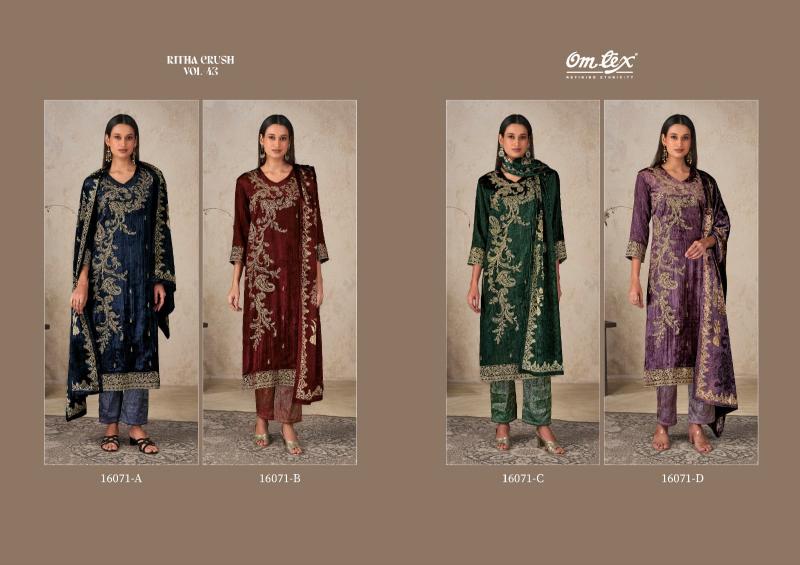 Omtex Ritha Crush vol 43 catalog www wholesale salwar kameez with price