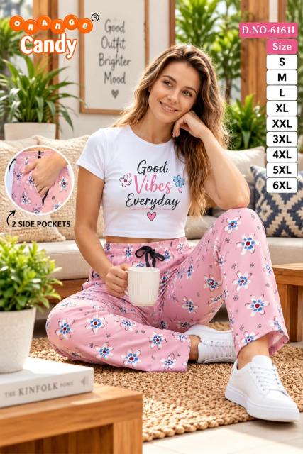 Orange Candy 6161 catalog Printed Paijama With two Pocket