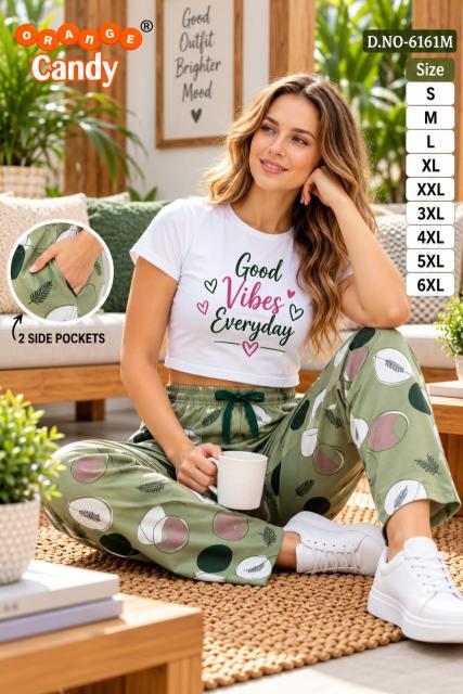Orange Candy 6161 catalog Printed Paijama With two Pocket