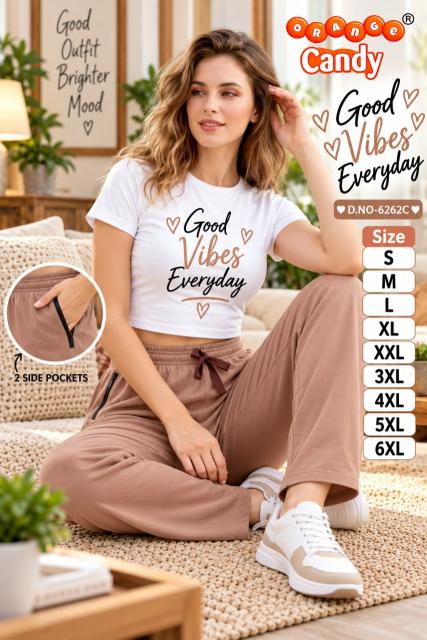 Orange Candy 6262 catalog Plain Lower With Poc And Chain