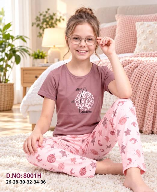 Orange Candy 8001 catalog night wear dress for kids