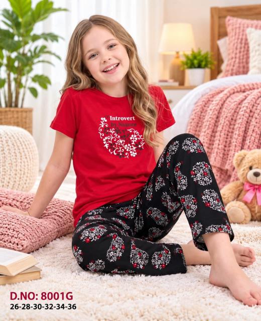 Orange Candy 8001 catalog night wear dress for kids