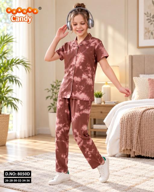 Orange Candy 8050 A to F catalog Kids Nightwear Wholesale Surat