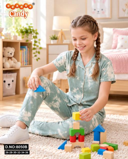 Orange Candy 8050 A to F catalog Kids Nightwear Wholesale Surat