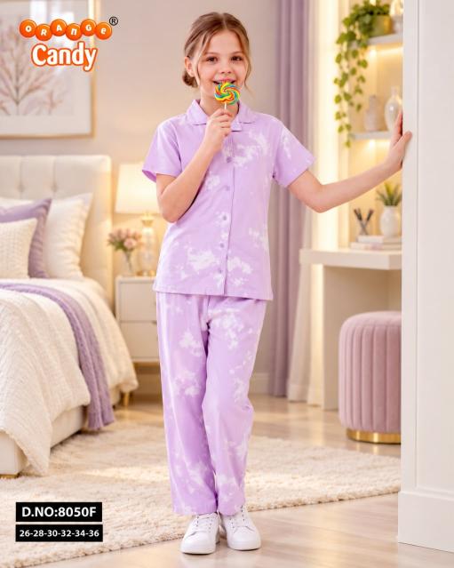 Orange Candy 8050 A to F catalog Kids Nightwear Wholesale Surat