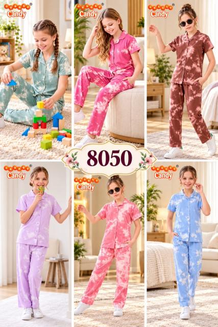 Orange Candy 8050 A to F catalog Kids Nightwear Wholesale Surat
