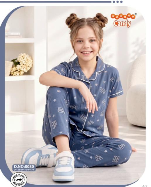 Orange Candy 8080 A to F catalog kids nightwear catalogue with price