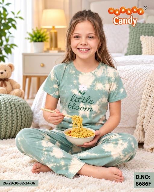 Orange Candy 8686 catalog wholesale kids pajama set