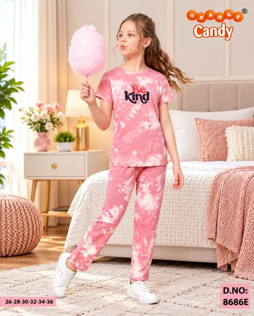 Orange Candy 8686 catalog wholesale kids pajama set