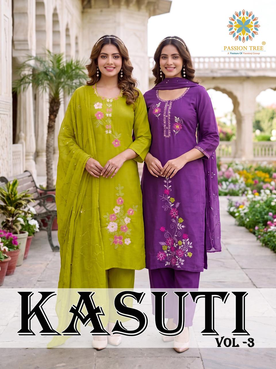 Passion Tree Kasuti vol 3 catalog rajasthani kurtis wholesale