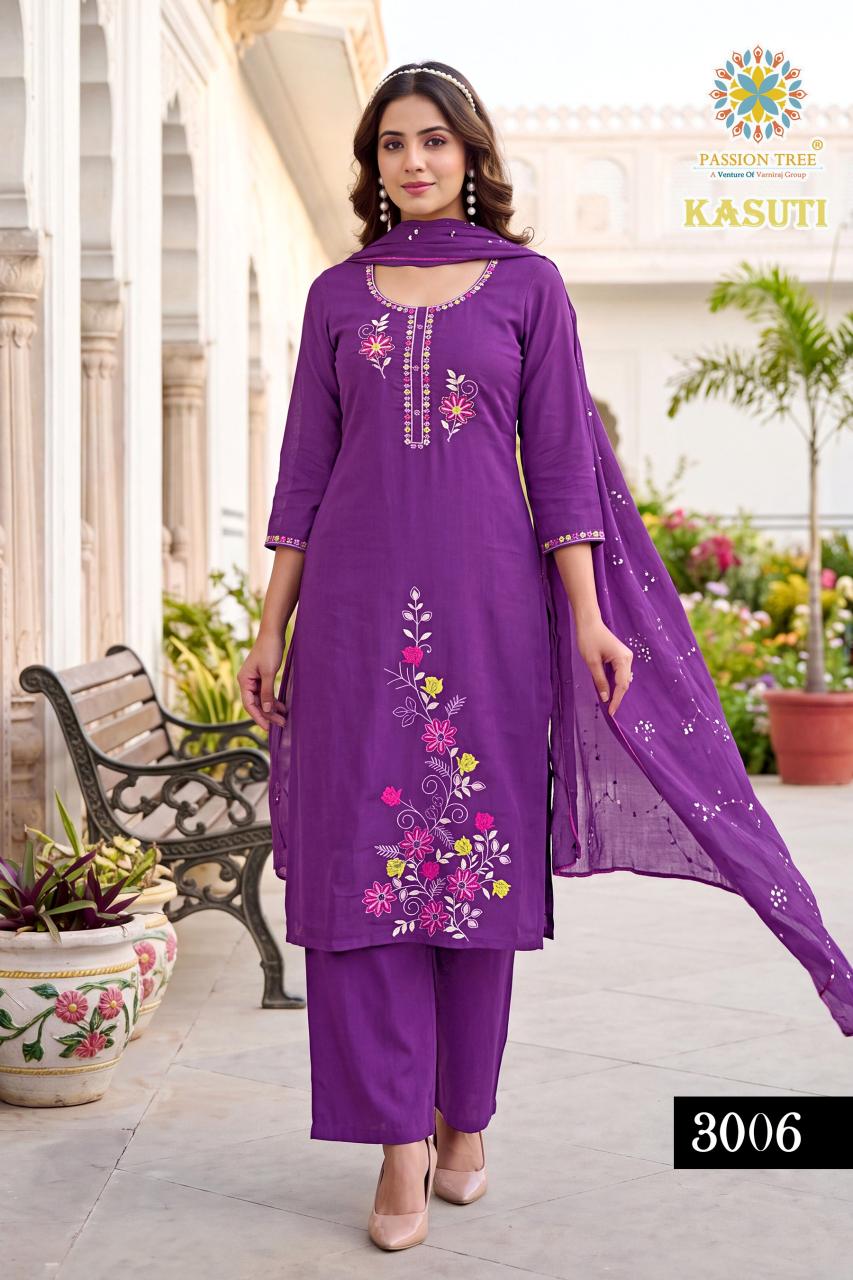 Passion Tree Kasuti vol 3 catalog rajasthani kurtis wholesale