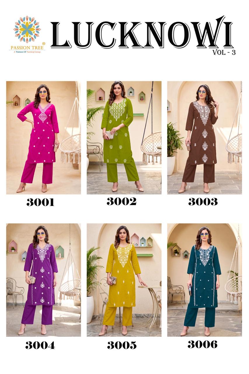 Passion Tree Lucknowi vol 3 catalog coord set for online sellers