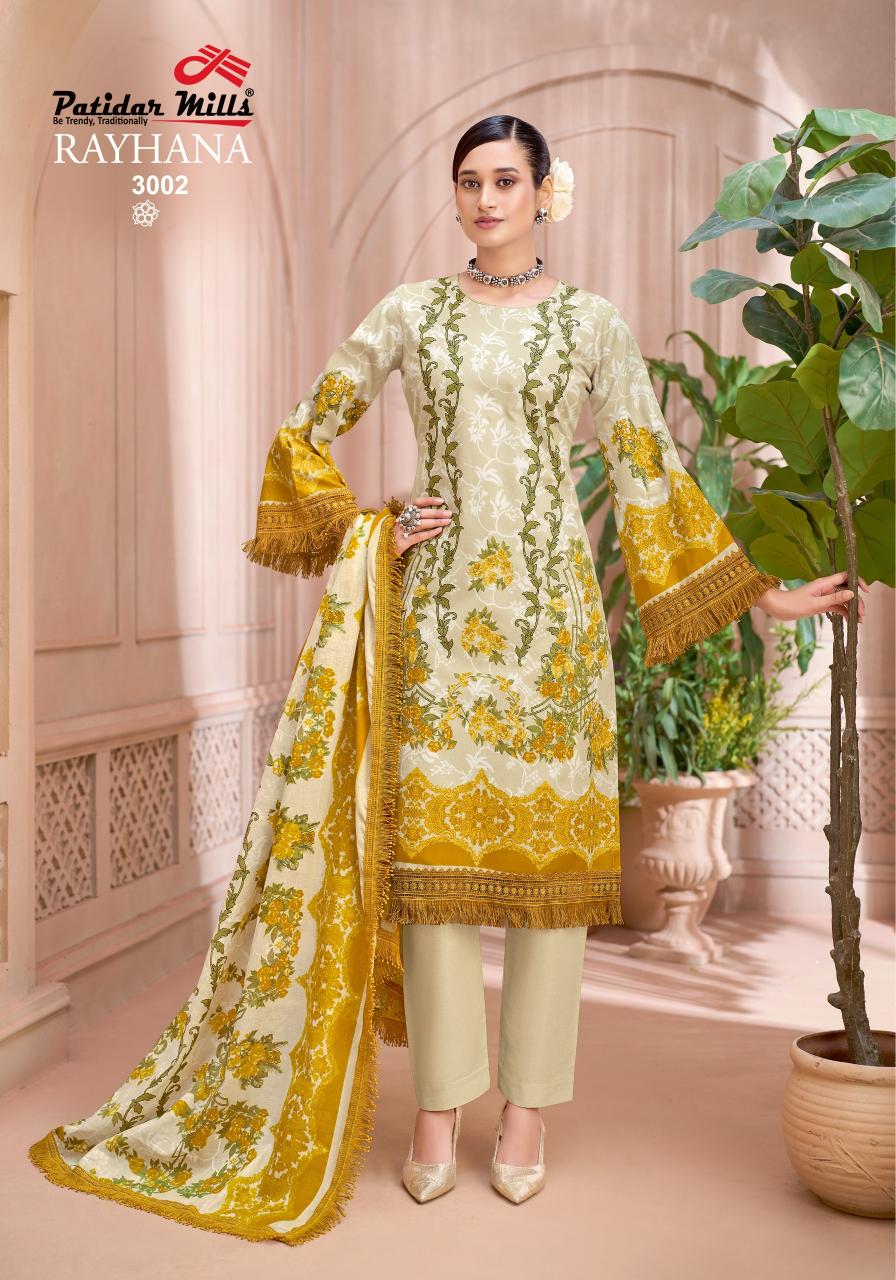 Patidar Rayhana Vol 3 – Karachi Dress Material Wholesale Catalog