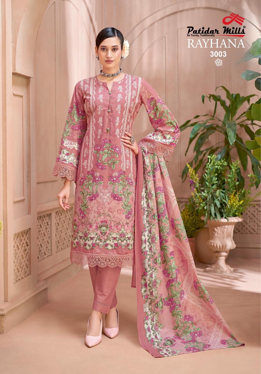 Patidar Rayhana Vol 3 – Karachi Dress Material Wholesale Catalog