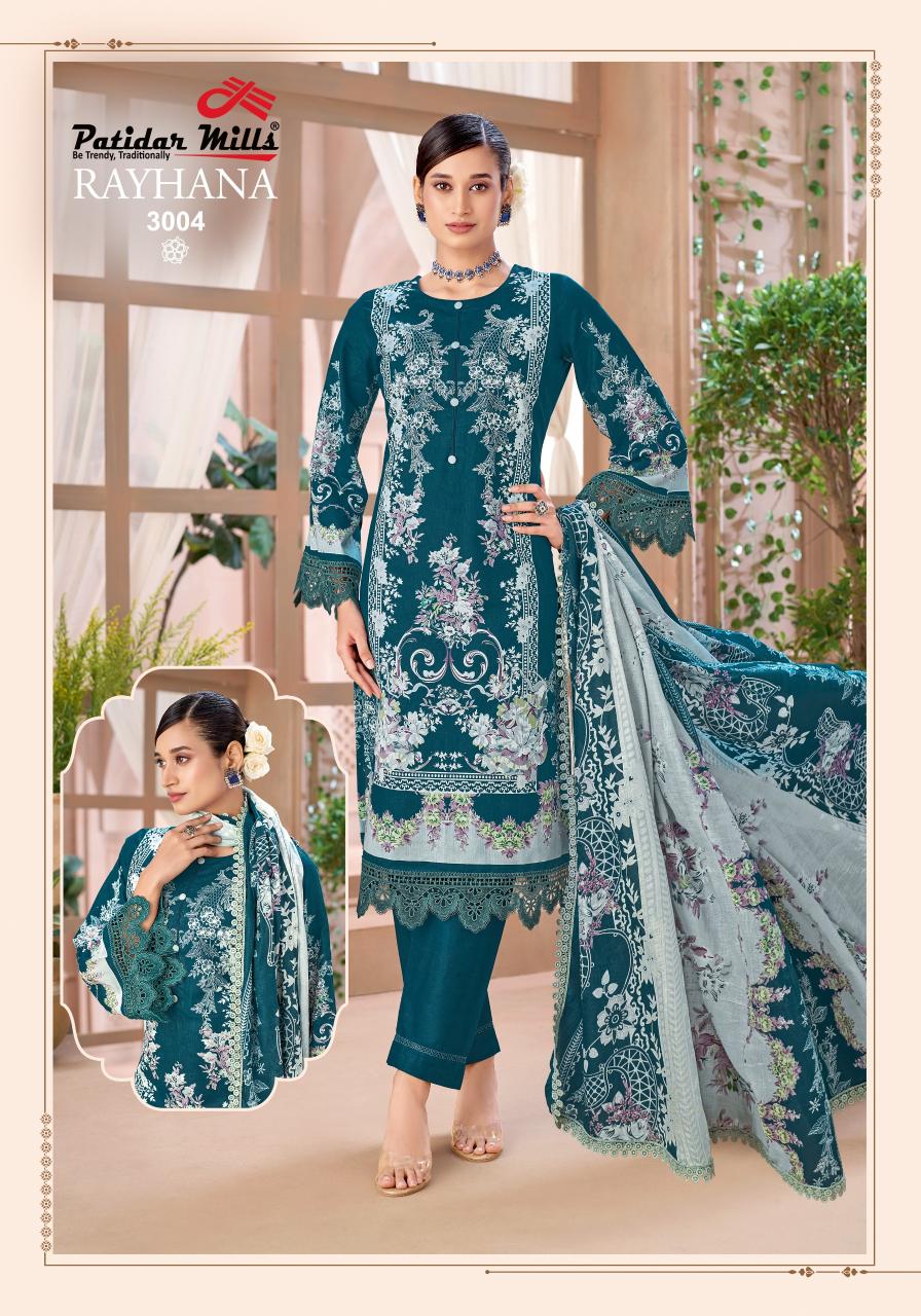 Patidar Rayhana Vol 3 – Karachi Dress Material Wholesale Catalog