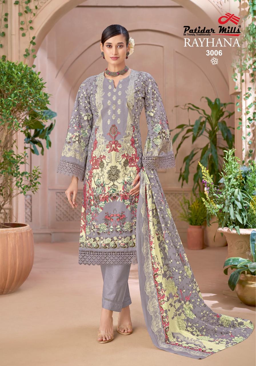 Patidar Rayhana Vol 3 – Karachi Dress Material Wholesale Catalog