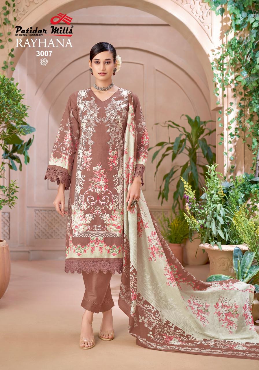 Patidar Rayhana Vol 3 – Karachi Dress Material Wholesale Catalog