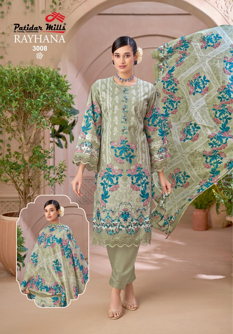 Patidar Rayhana Vol 3 – Karachi Dress Material Wholesale Catalog