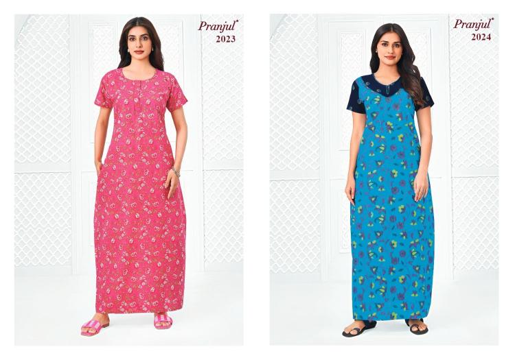 Pranjul Pragati Vol-20 – Cotton Nighty - Wholesale Catalog