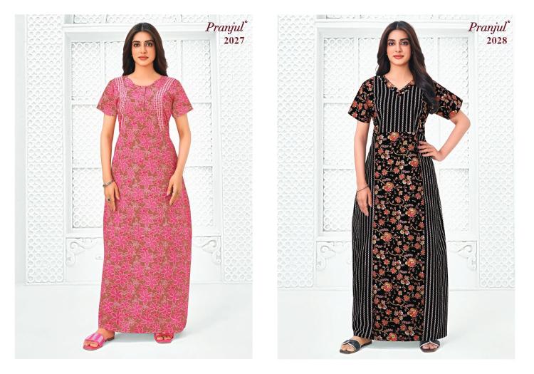 Pranjul Pragati Vol-20 – Cotton Nighty - Wholesale Catalog