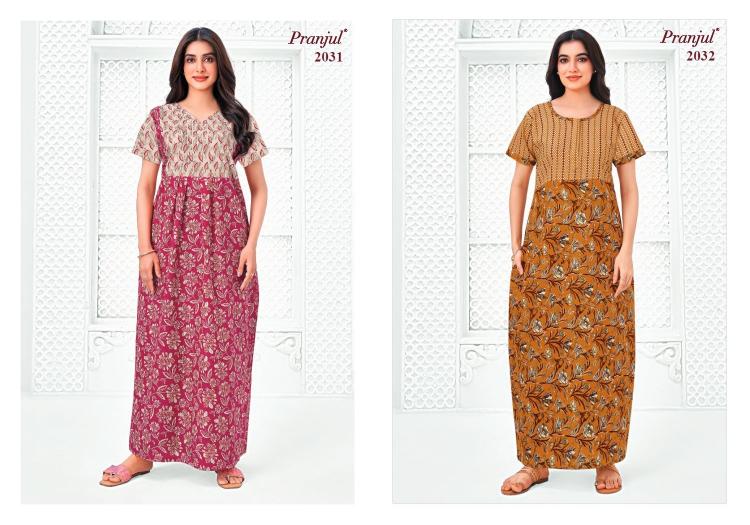 Pranjul Pragati Vol-20 – Cotton Nighty - Wholesale Catalog