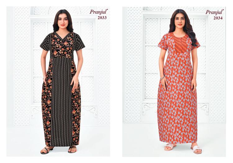 Pranjul Pragati Vol-20 – Cotton Nighty - Wholesale Catalog