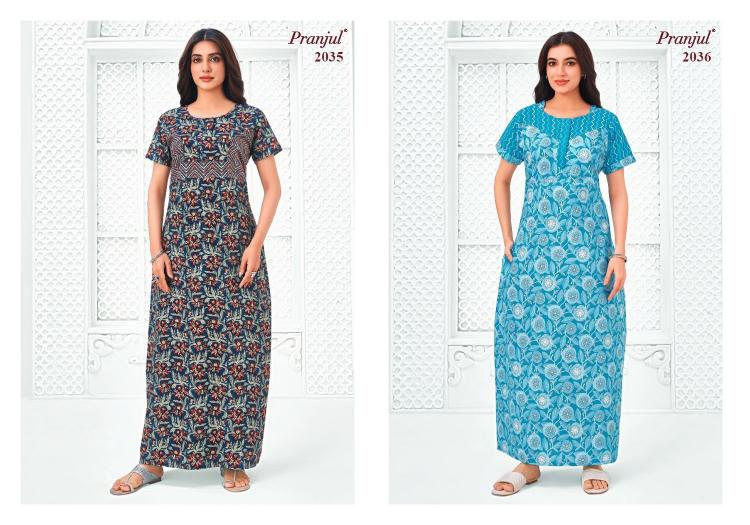 Pranjul Pragati Vol-20 – Cotton Nighty - Wholesale Catalog