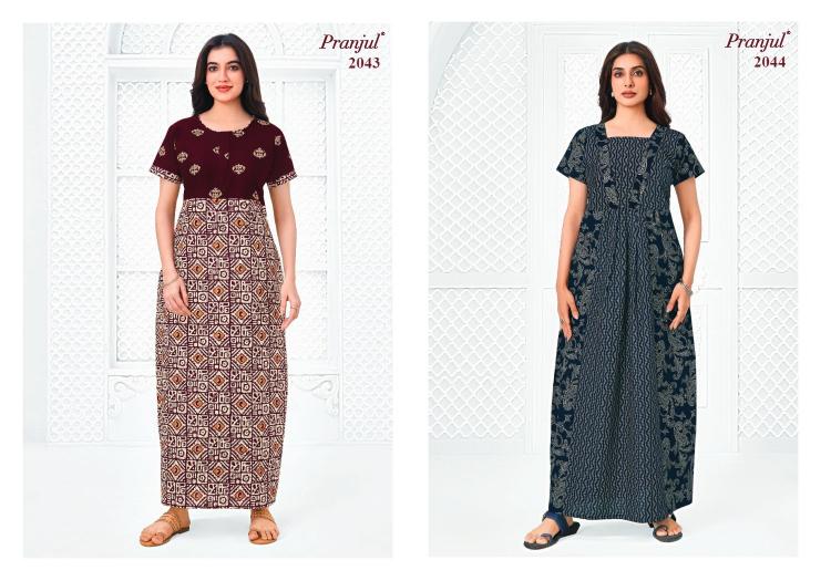 Pranjul Pragati Vol-20 – Cotton Nighty - Wholesale Catalog