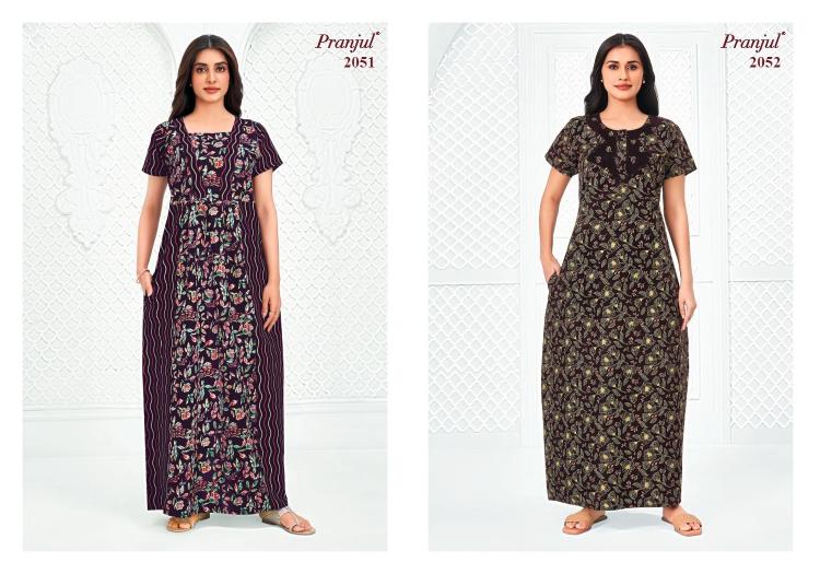 Pranjul Pragati Vol-20 – Cotton Nighty - Wholesale Catalog