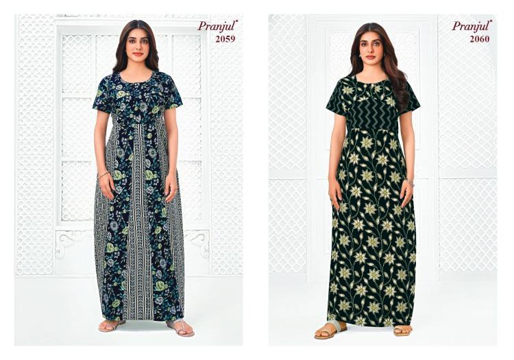 Pranjul Pragati Vol-20 – Cotton Nighty - Wholesale Catalog