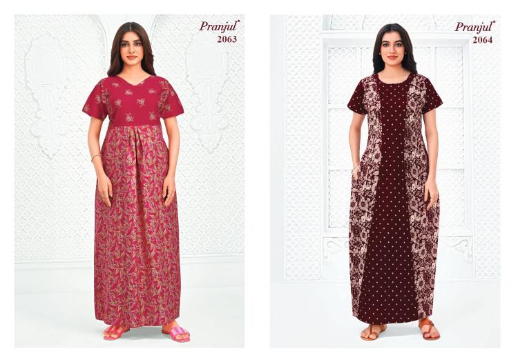 Pranjul Pragati Vol-20 – Cotton Nighty - Wholesale Catalog