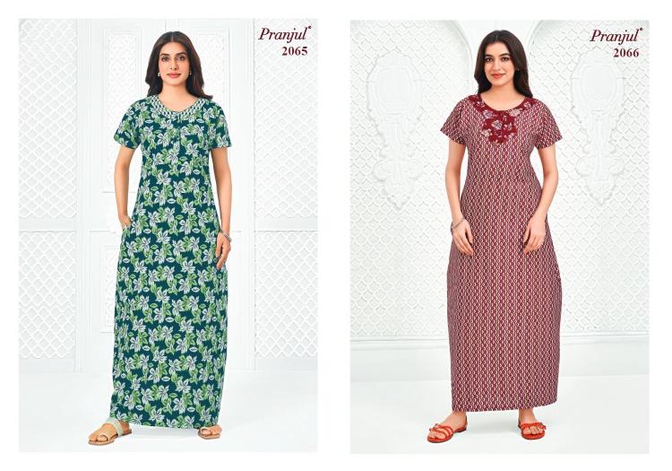 Pranjul Pragati Vol-20 – Cotton Nighty - Wholesale Catalog