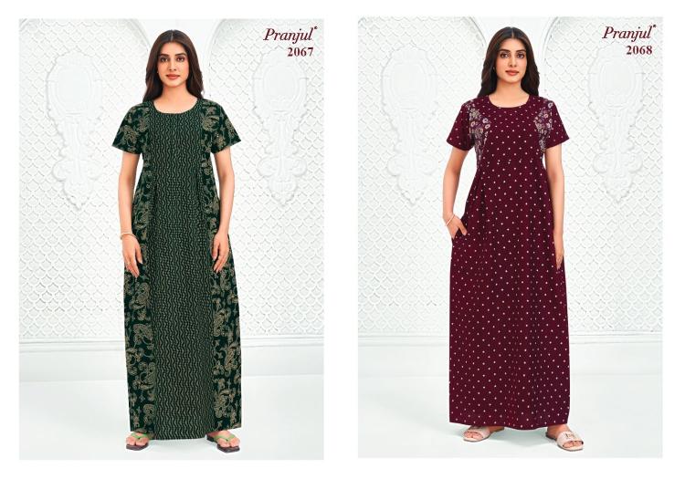 Pranjul Pragati Vol-20 – Cotton Nighty - Wholesale Catalog