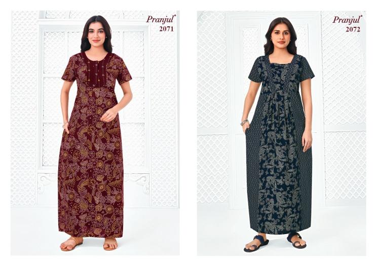 Pranjul Pragati Vol-20 – Cotton Nighty - Wholesale Catalog