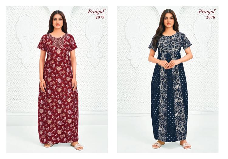 Pranjul Pragati Vol-20 – Cotton Nighty - Wholesale Catalog