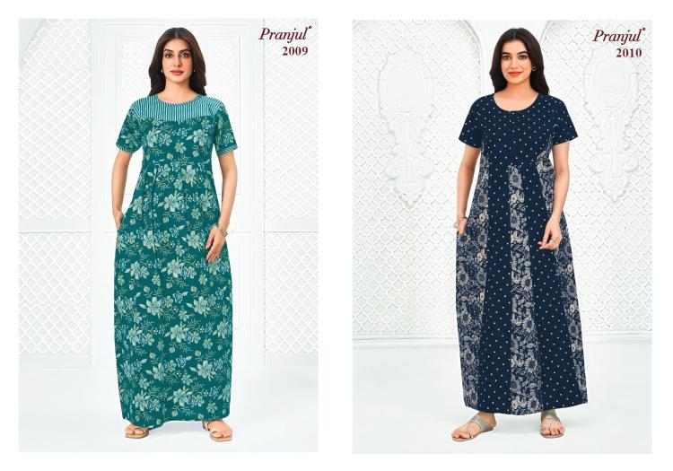Pranjul Pragati Vol-20 – Cotton Nighty - Wholesale Catalog
