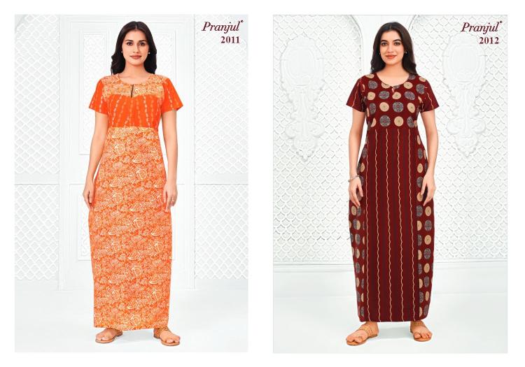 Pranjul Pragati Vol-20 – Cotton Nighty - Wholesale Catalog