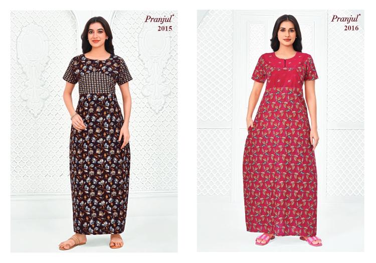 Pranjul Pragati Vol-20 – Cotton Nighty - Wholesale Catalog