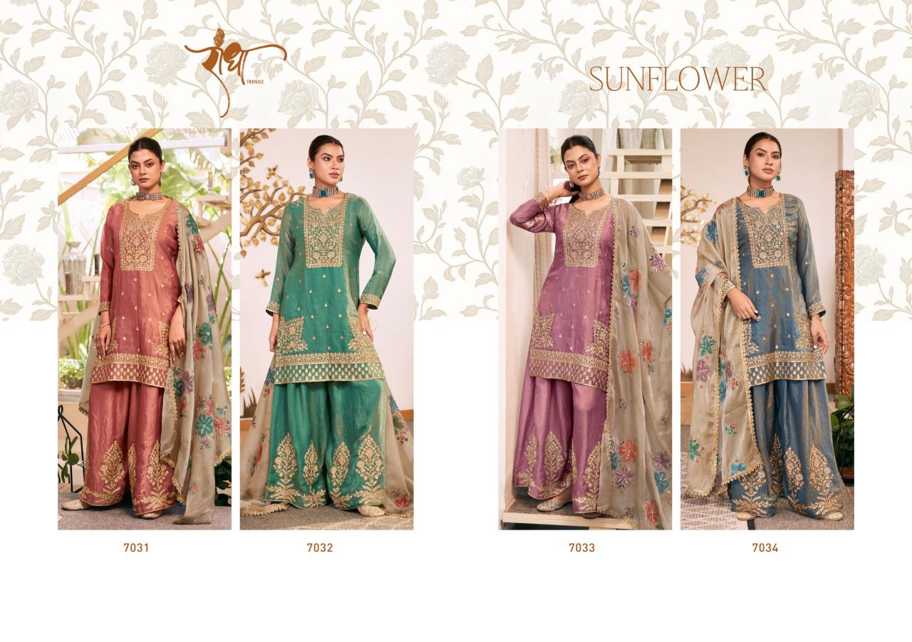 Radha Trendz Sunflower catalog wholesale designer salwar kameez in surat