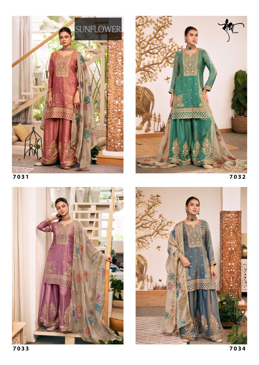 Radha Trendz Sunflower catalog wholesale designer salwar kameez in surat